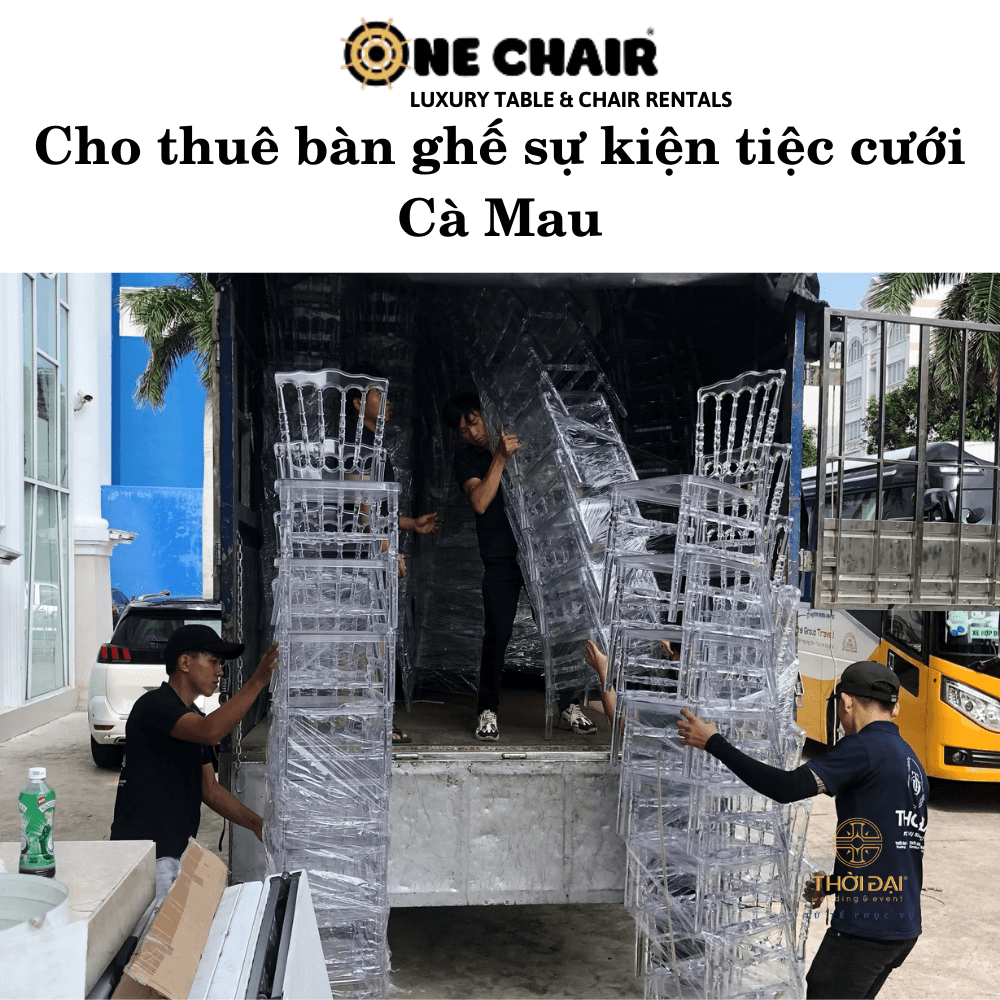 Cho thuê bàn ghế sự kiện tiệc cưới Cà Mau