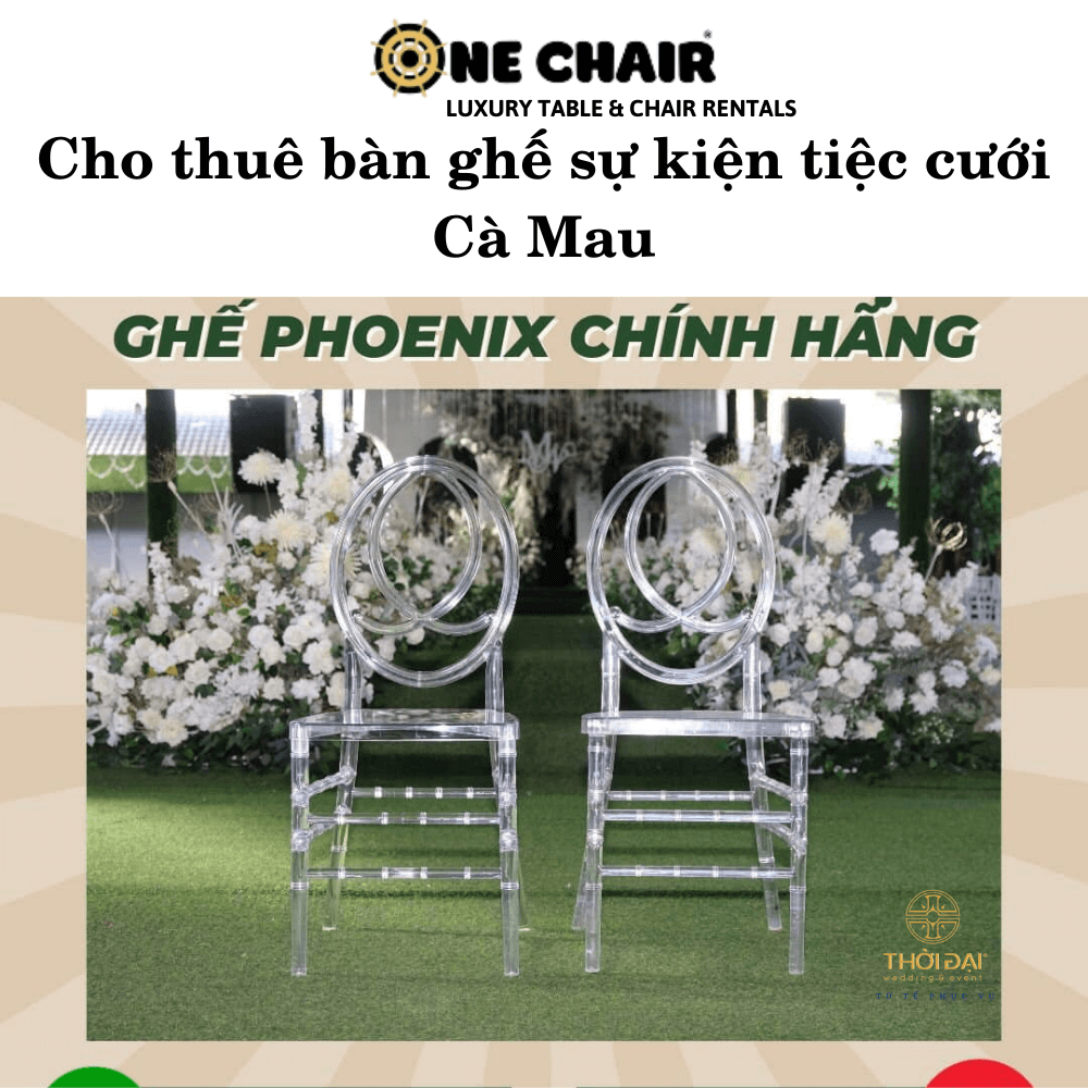 Cho thuê bàn ghế sự kiện tiệc cưới Cà Mau