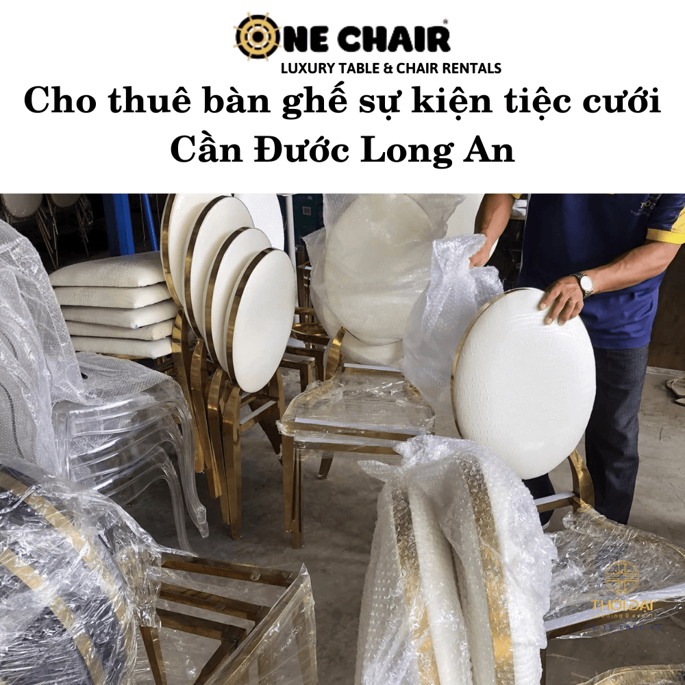 Cho thuê bàn ghế sự kiện tiệc cưới Cần Đước Long An