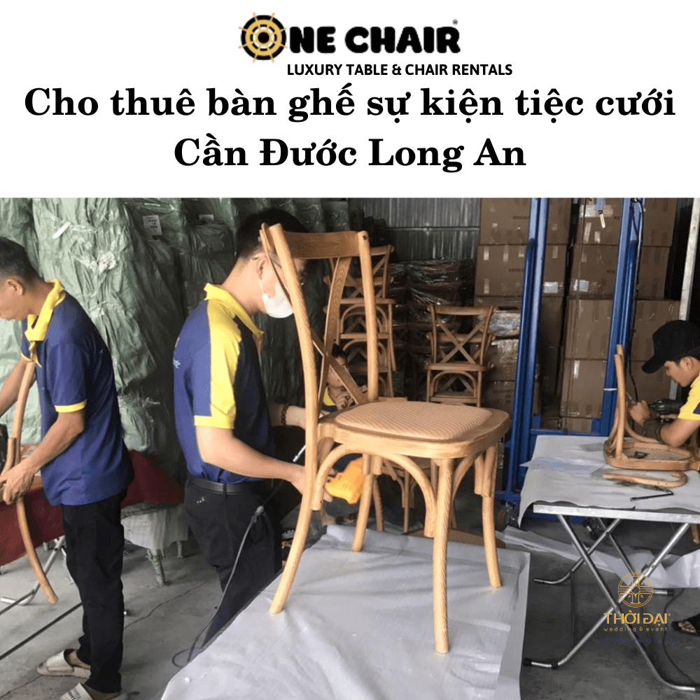 Cho thuê bàn ghế sự kiện tiệc cưới Cần Đước Long An