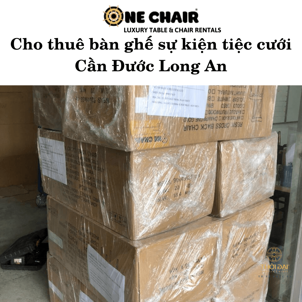 Cho thuê bàn ghế sự kiện tiệc cưới Cần Đước Long An