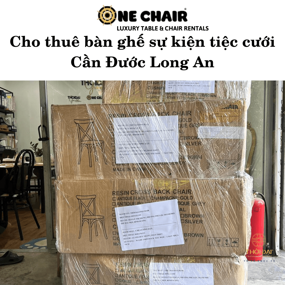 Cho thuê bàn ghế sự kiện tiệc cưới Cần Đước Long An