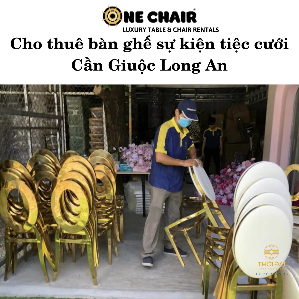 Cho thuê bàn ghế sự kiện tiệc cưới Cần Giuộc Long An