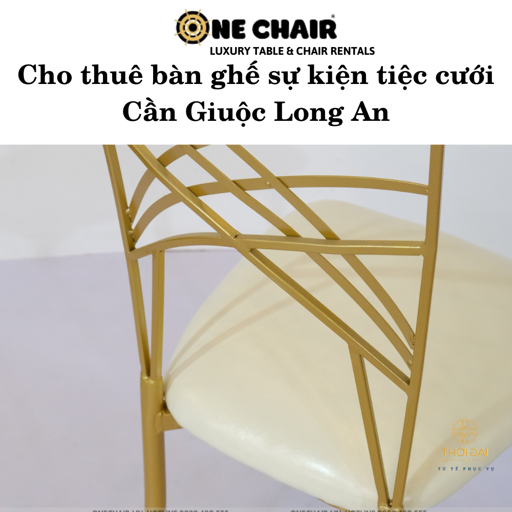 Cho thuê bàn ghế sự kiện tiệc cưới Cần Giuộc Long An