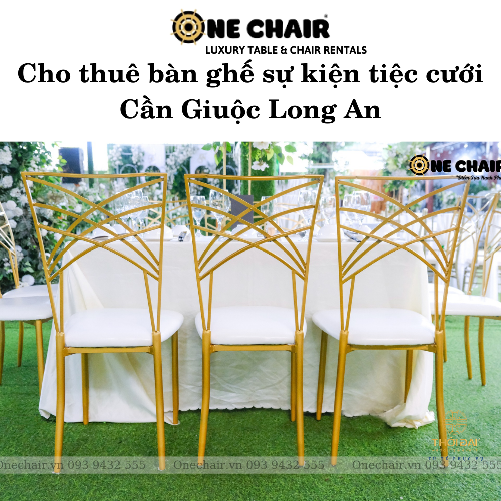 Cho thuê bàn ghế sự kiện tiệc cưới Cần Giuộc Long An
