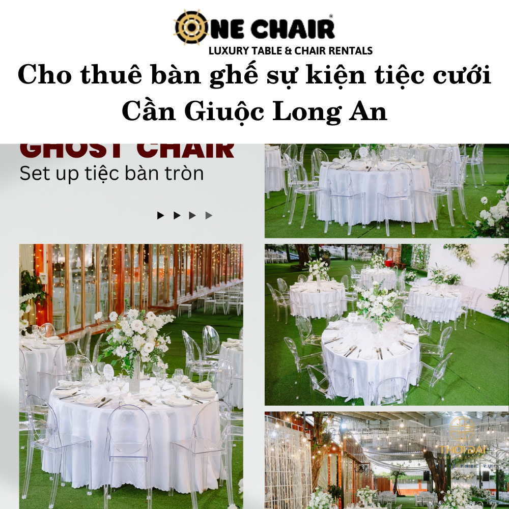 Cho thuê bàn ghế sự kiện tiệc cưới Cần Giuộc Long An