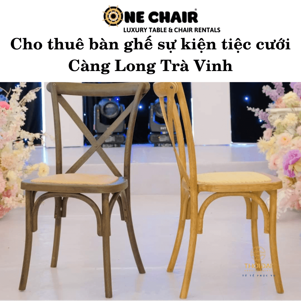 Cho thuê bàn ghế sự kiện tiệc cưới Càng Long Trà Vinh