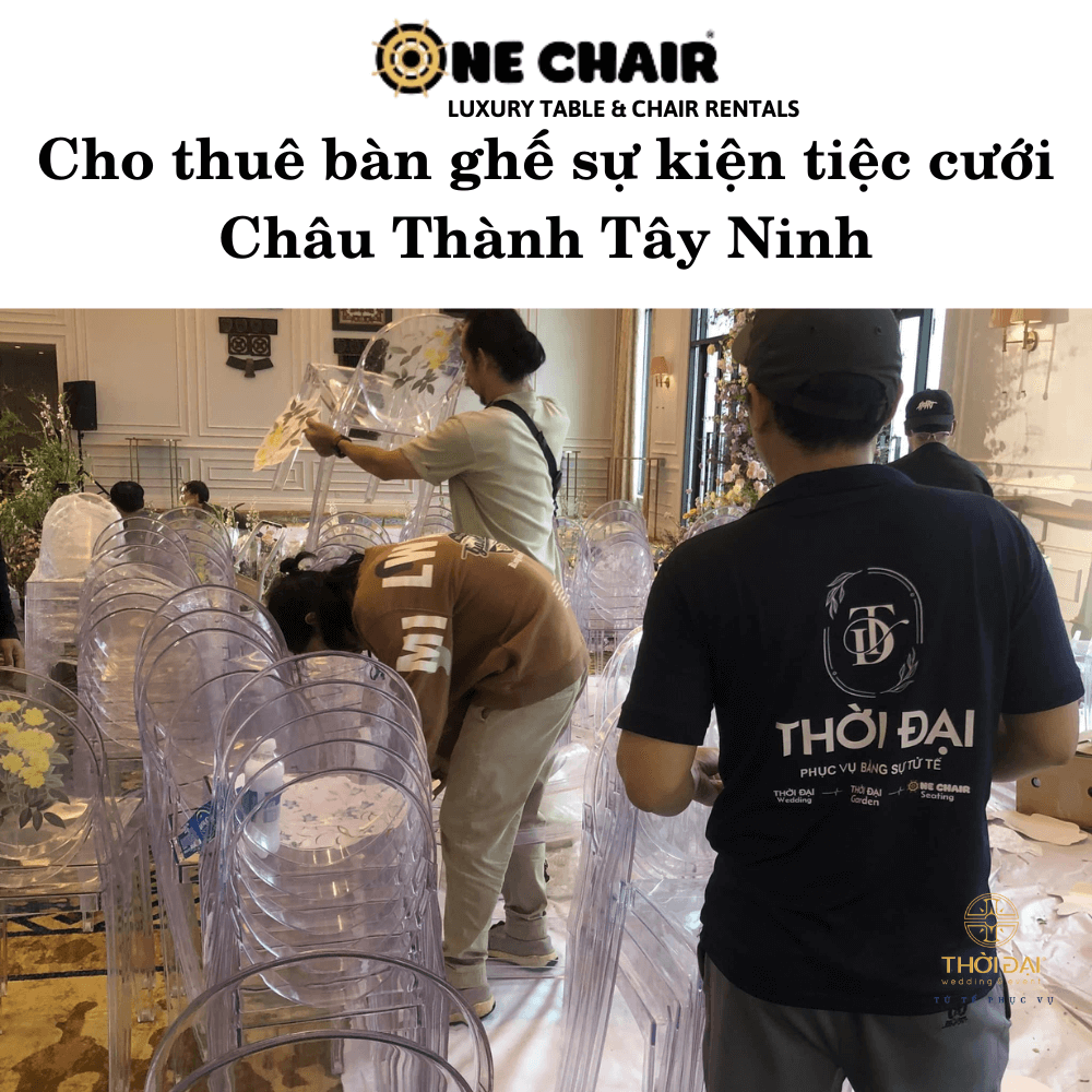 Cho thuê bàn ghế sự kiện tiệc cưới Châu Thành Tây Ninh