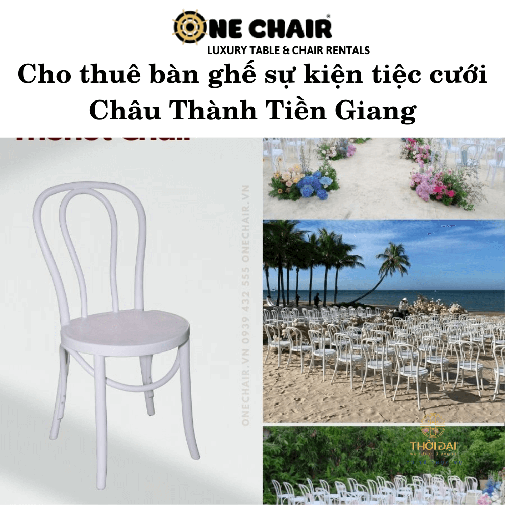 Cho thuê bàn ghế sự kiện tiệc cưới Châu Thành Tiền Giang