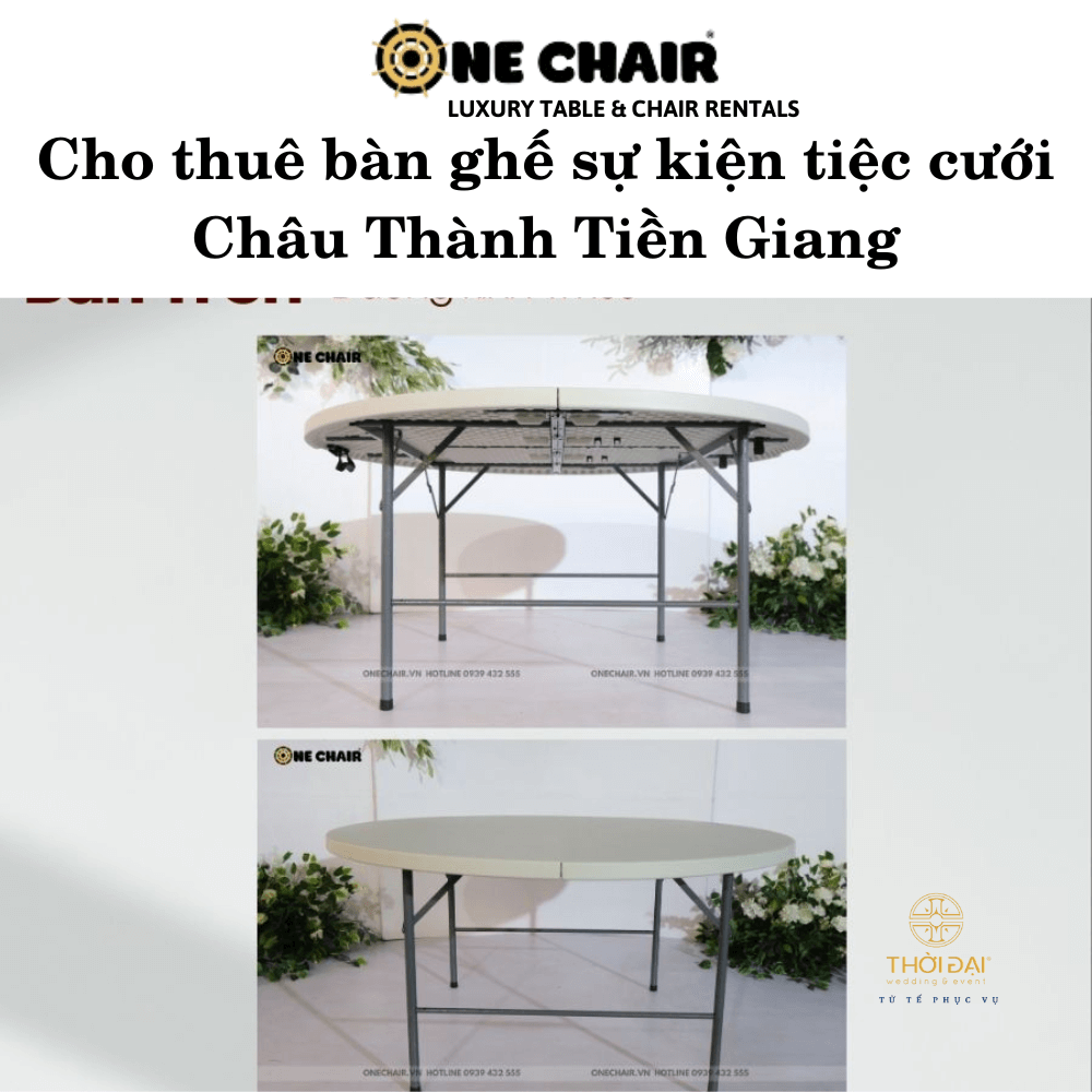 Cho thuê bàn ghế sự kiện tiệc cưới Châu Thành Tiền Giang