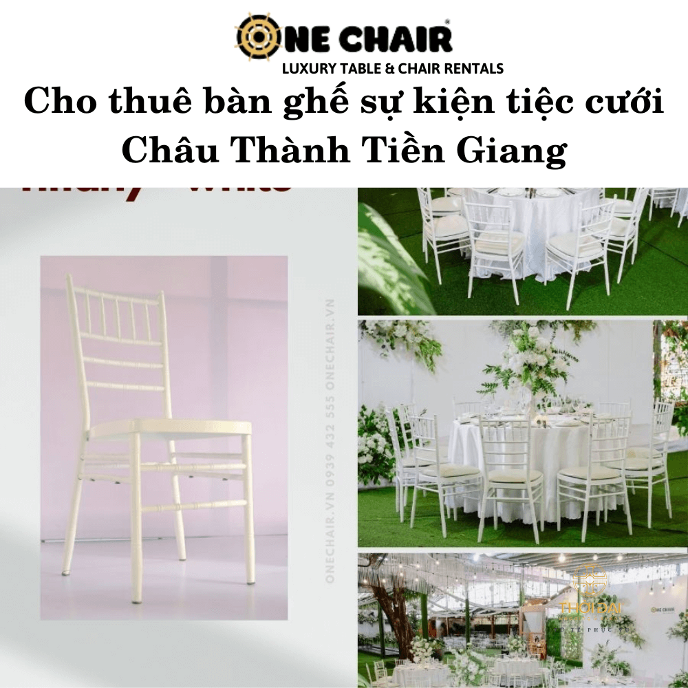Cho thuê bàn ghế sự kiện tiệc cưới Châu Thành Tiền Giang