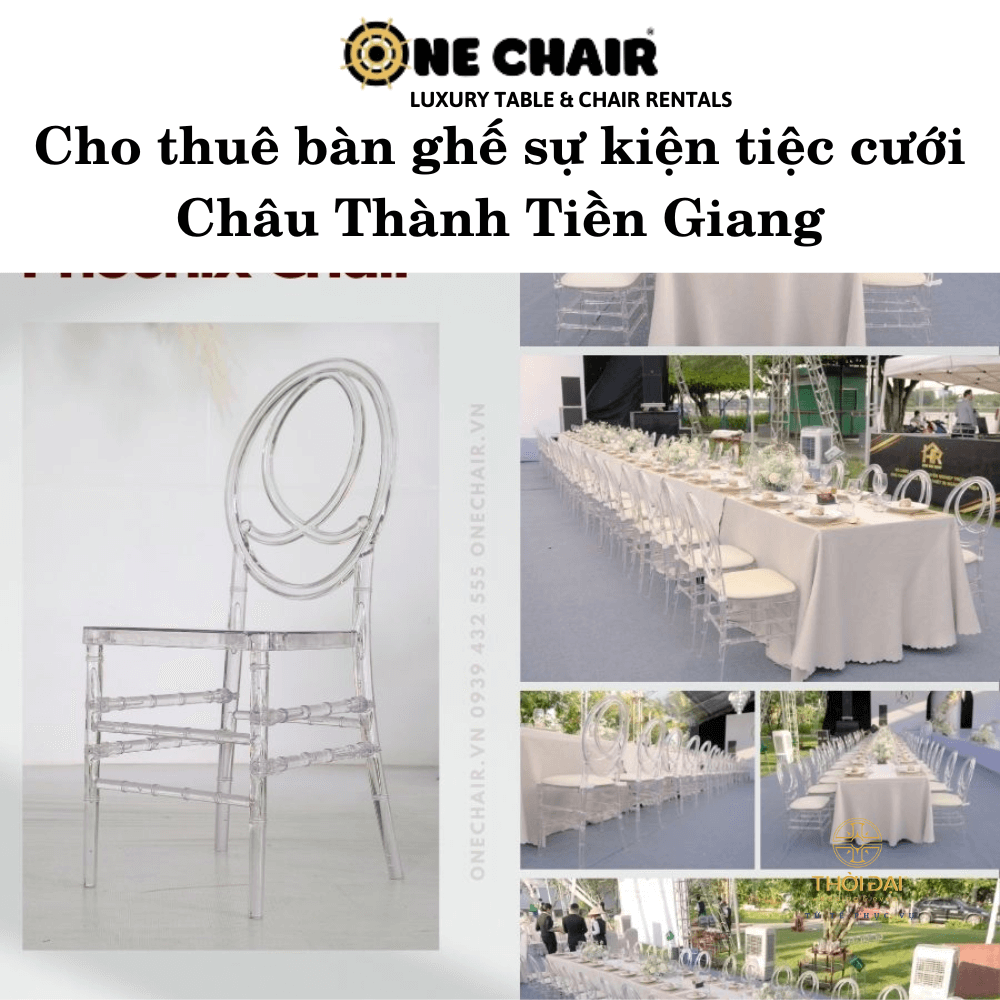Cho thuê bàn ghế sự kiện tiệc cưới Châu Thành Tiền Giang