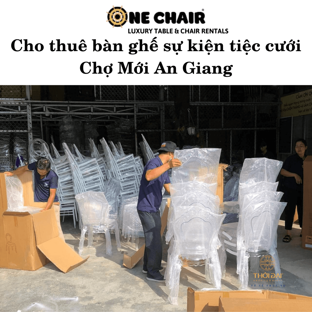 Cho thuê bàn ghế sự kiện tiệc cưới Chợ Mới An Giang