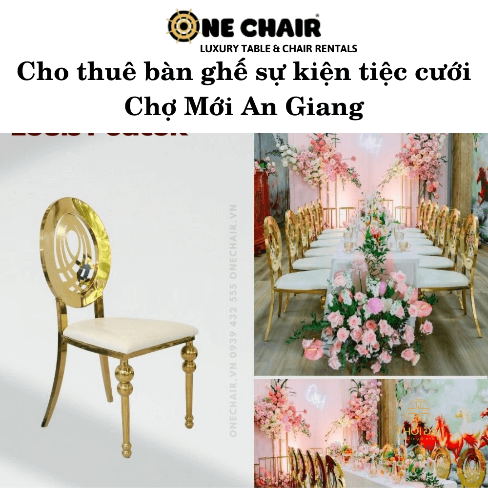 Cho thuê bàn ghế sự kiện tiệc cưới Chợ Mới An Giang