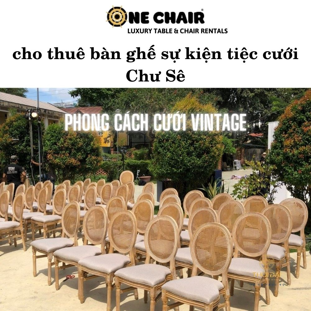 cho thuê bàn ghế sự kiện tiệc cưới Chư Sê