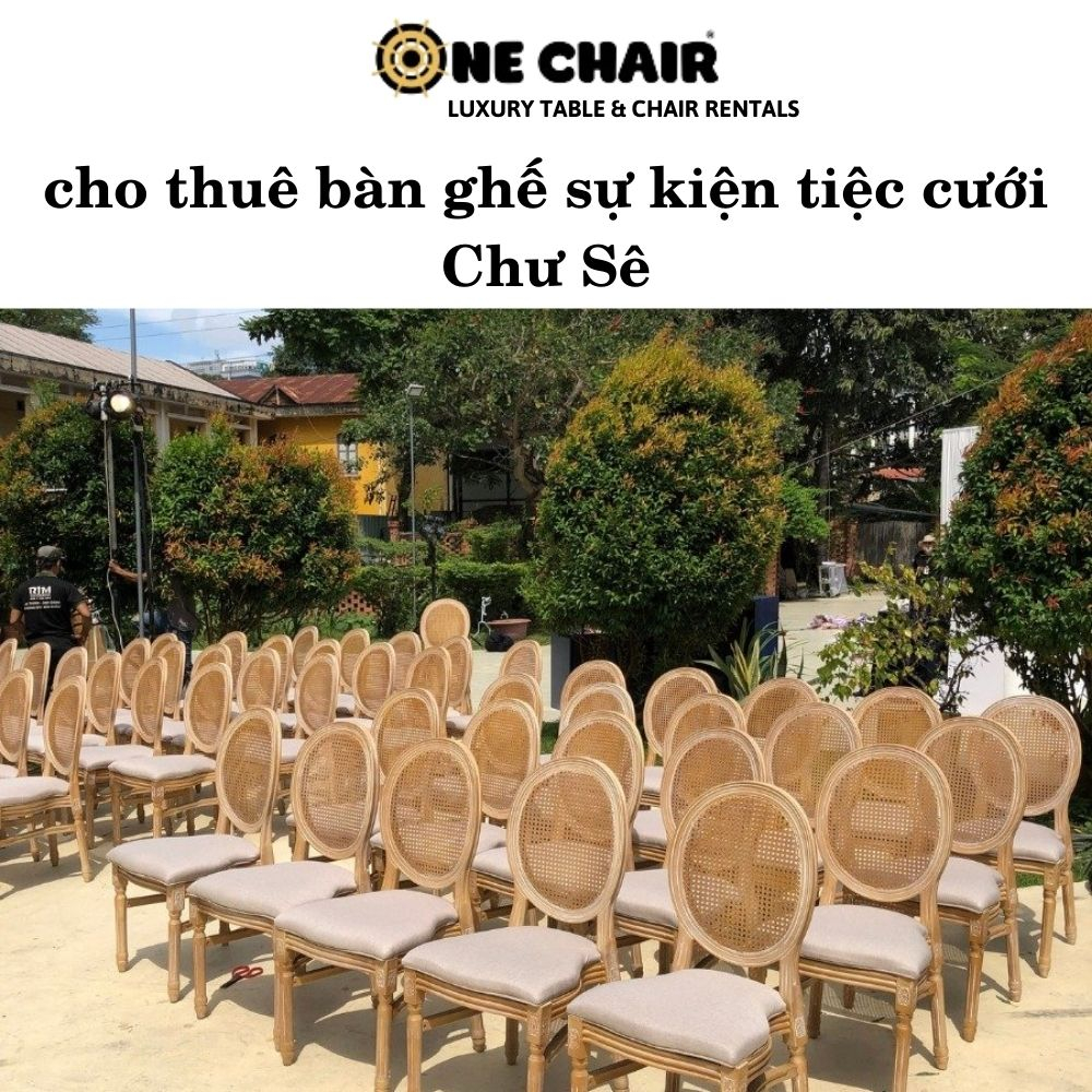 cho thuê bàn ghế sự kiện tiệc cưới Chư Sê