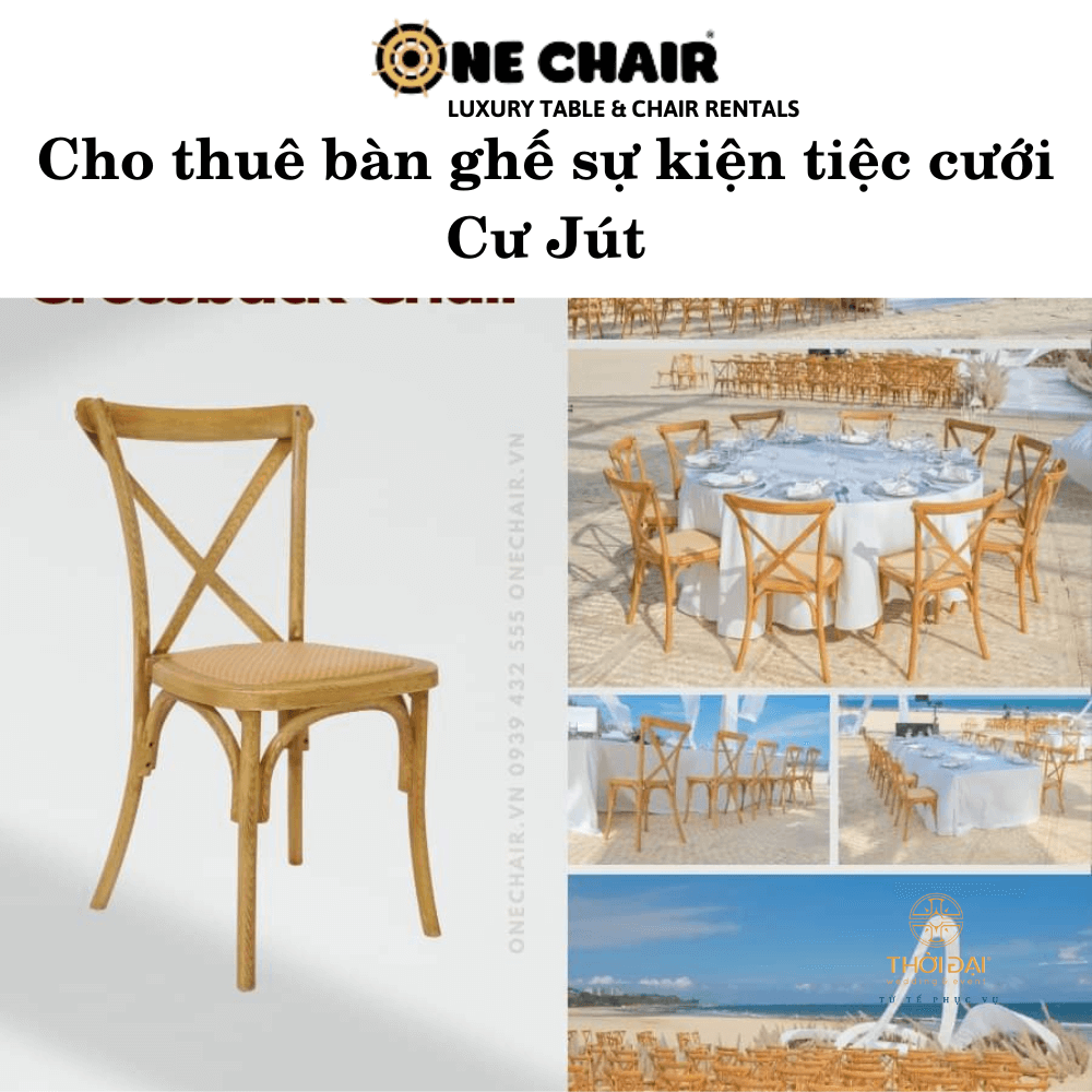 Cho thuê bàn ghế sự kiện tiệc cưới Cư Jút