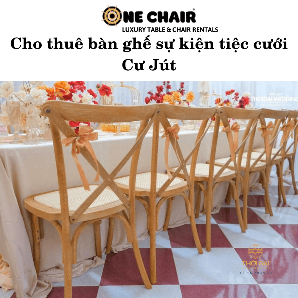 Cho thuê bàn ghế sự kiện tiệc cưới Cư Jút