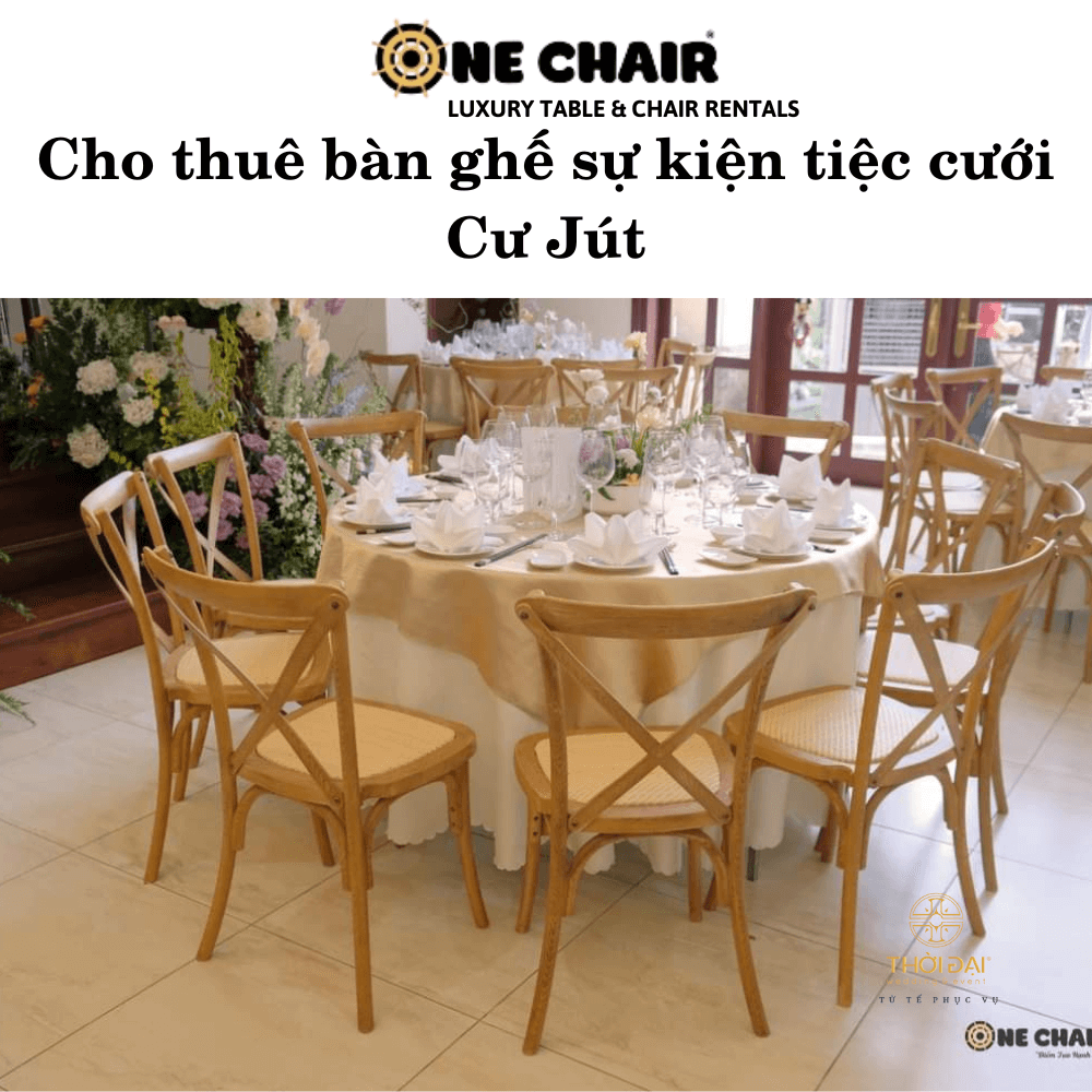 Cho thuê bàn ghế sự kiện tiệc cưới Cư Jút