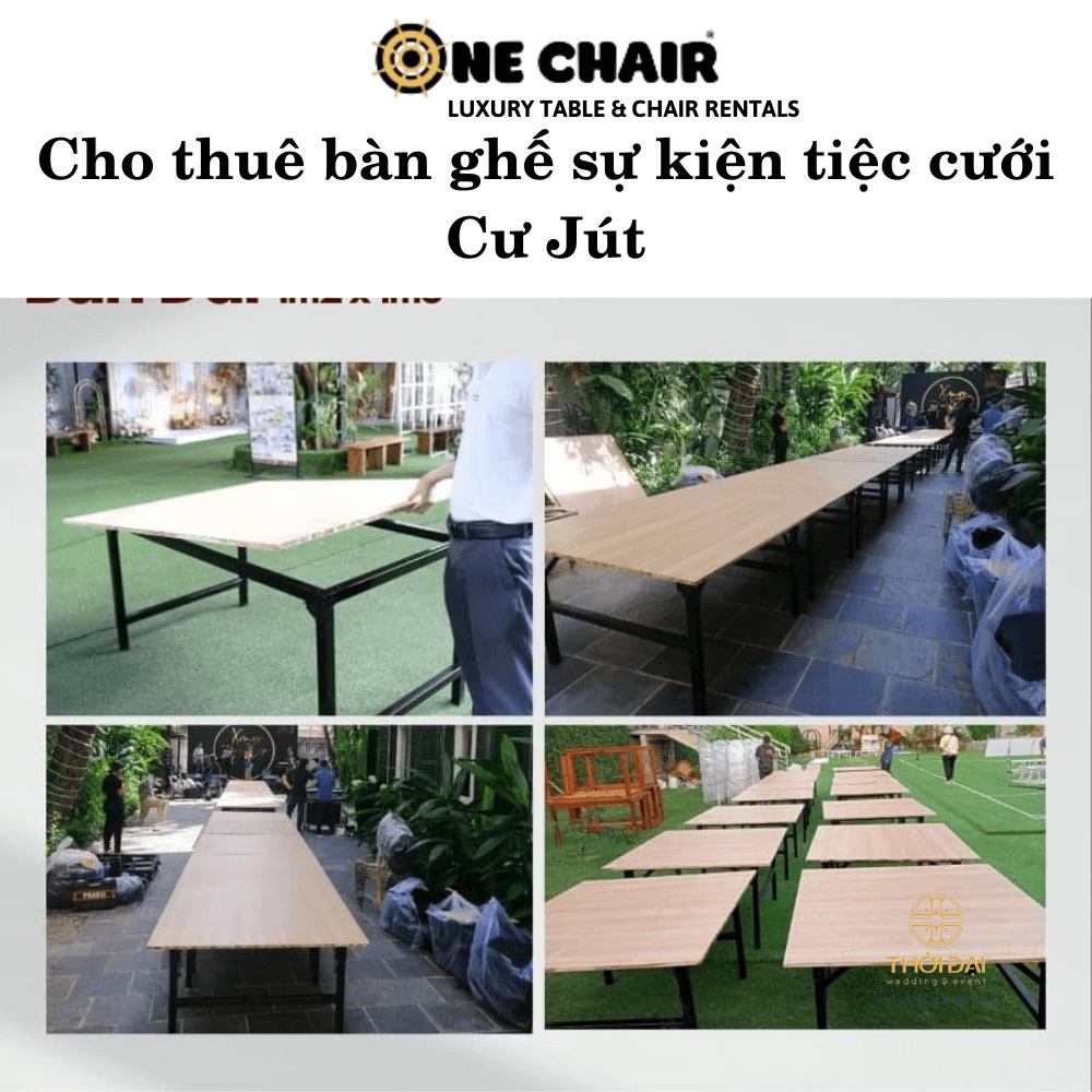 Cho thuê bàn ghế sự kiện tiệc cưới Cư Jút