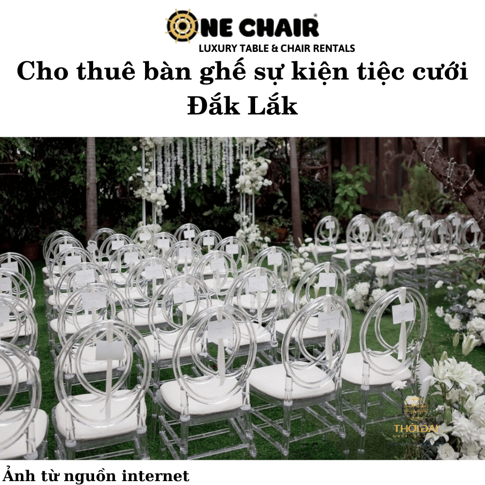 Cho thuê bàn ghế sự kiện tiệc cưới Đắk Lắk