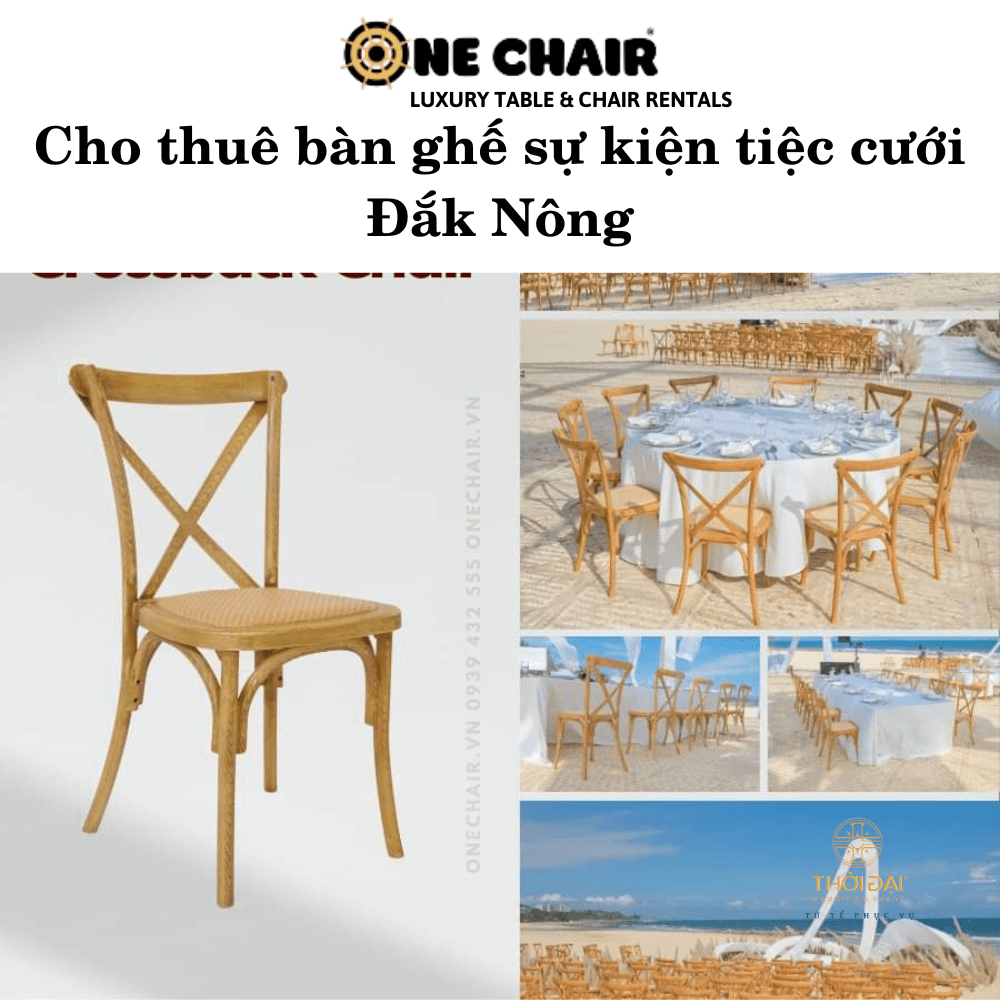 Cho thuê bàn ghế sự kiện tiệc cưới Đắk Nông