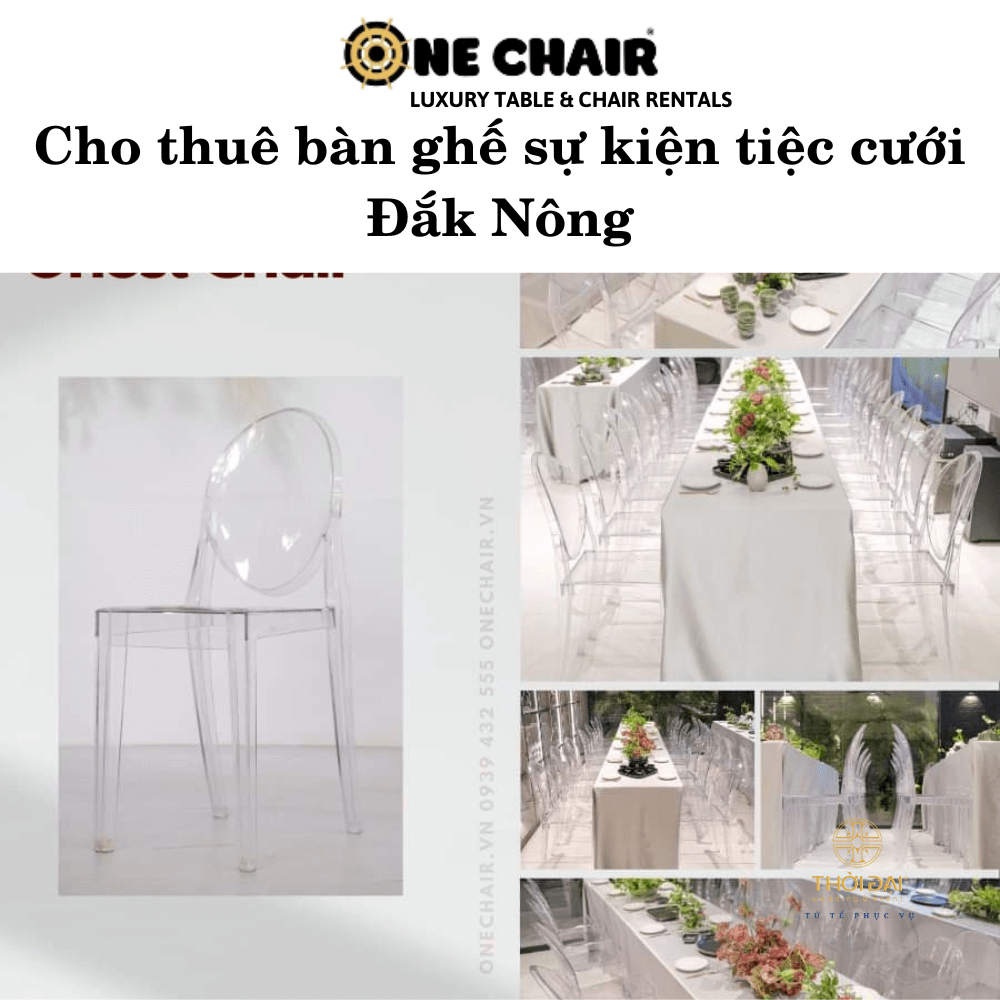 Cho thuê bàn ghế sự kiện tiệc cưới Đắk Nông
