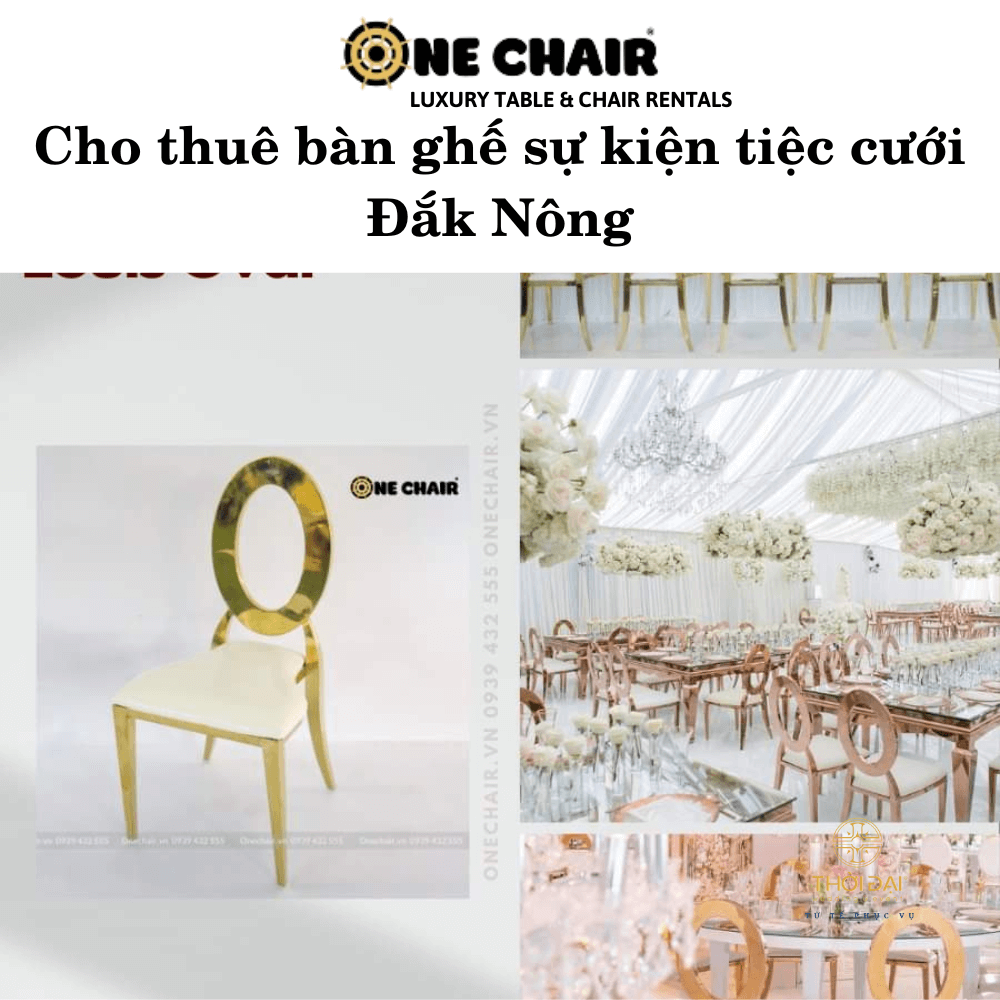 Cho thuê bàn ghế sự kiện tiệc cưới Đắk Nông