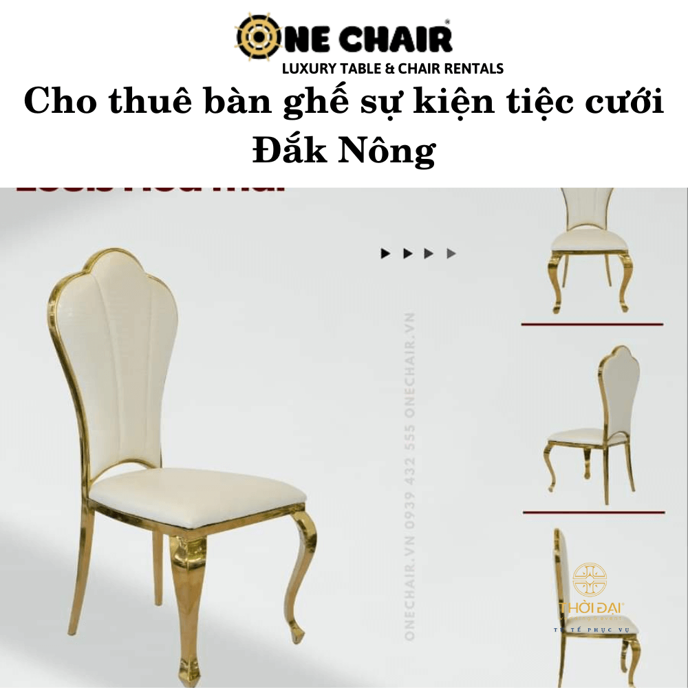 Cho thuê bàn ghế sự kiện tiệc cưới Đắk Nông
