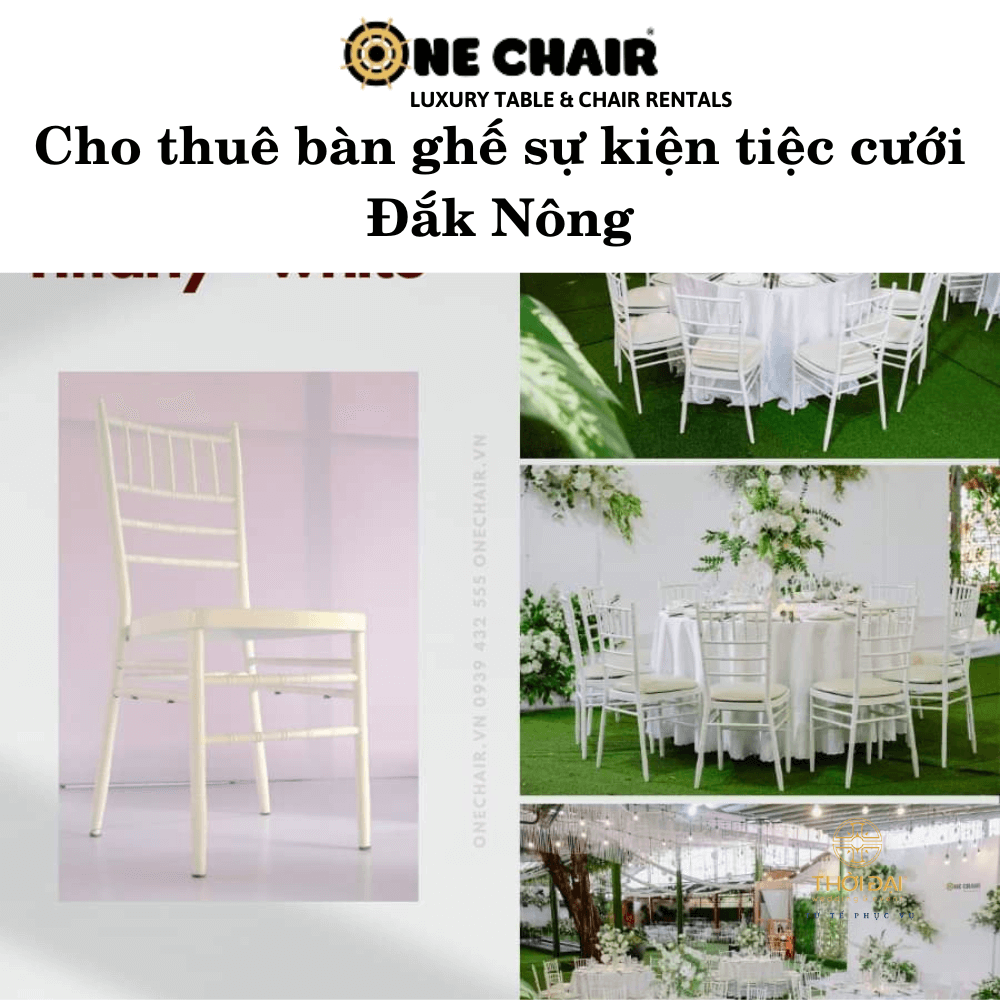 Cho thuê bàn ghế sự kiện tiệc cưới Đắk Nông