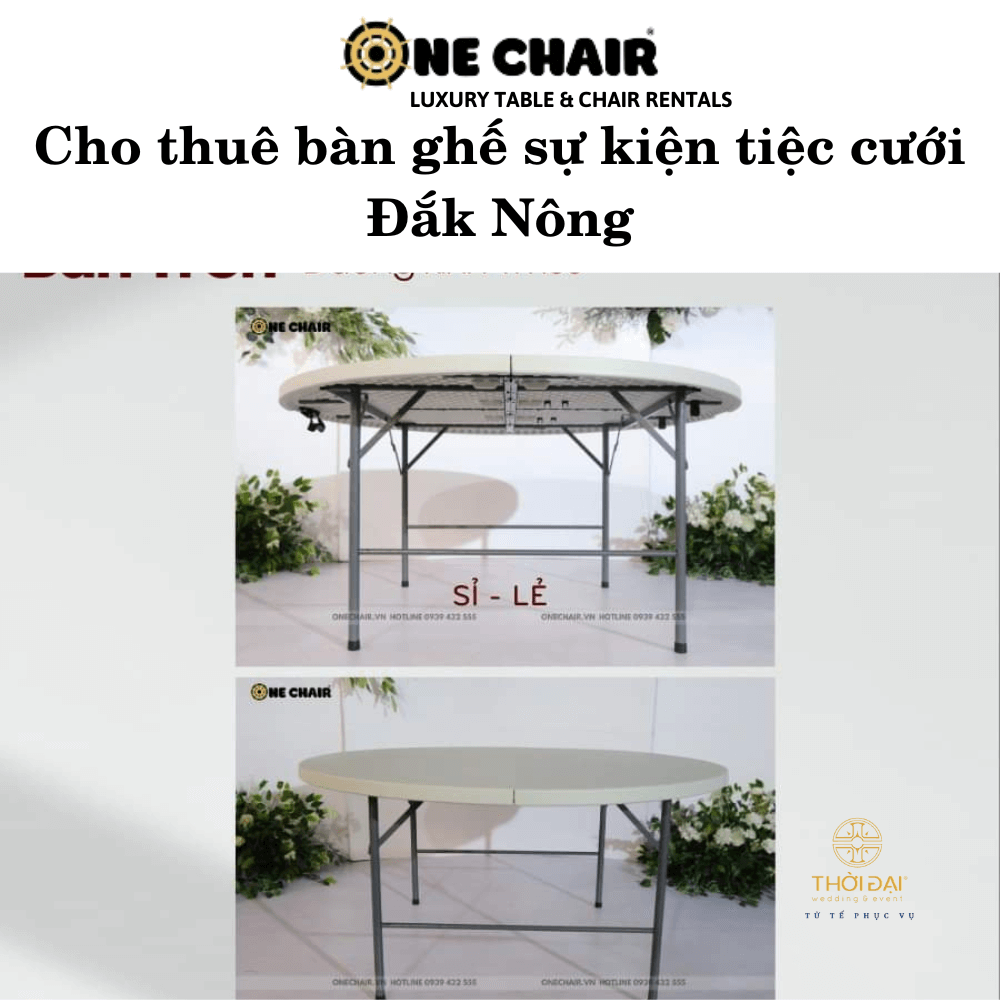 Cho thuê bàn ghế sự kiện tiệc cưới Đắk Nông