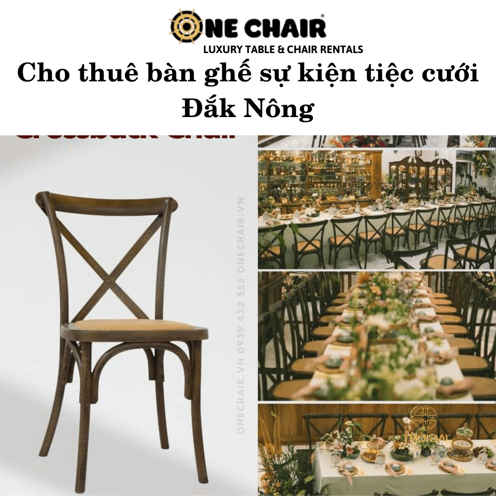 Cho thuê bàn ghế sự kiện tiệc cưới Đắk Nông