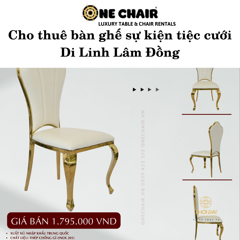 Cho thuê bàn ghế sự kiện tiệc cưới Di Linh Lâm Đồng