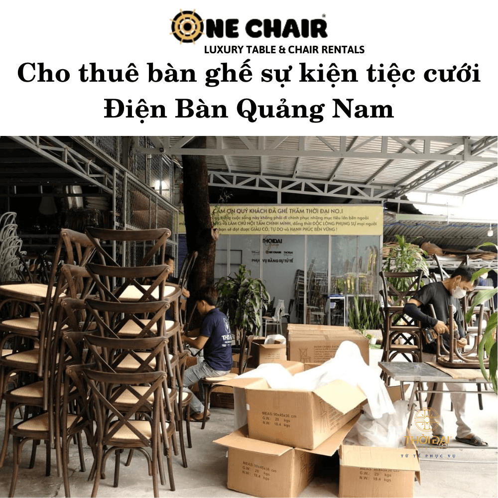 Cho thuê bàn ghế sự kiện tiệc cưới Điện Bàn Quảng Nam