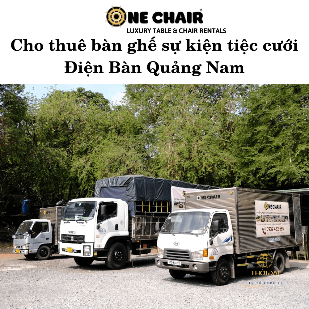 Cho thuê bàn ghế sự kiện tiệc cưới Điện Bàn Quảng Nam