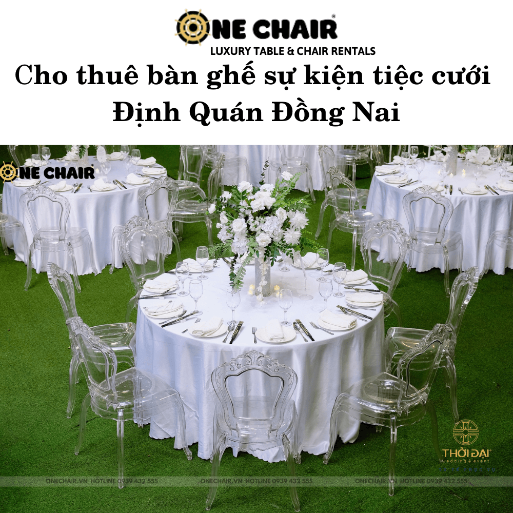 Cho thuê bàn ghế sự kiện tiệc cưới Định Quán Đồng Nai