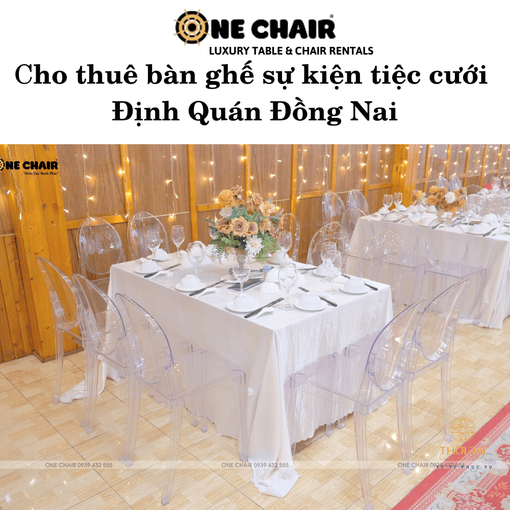 Cho thuê bàn ghế sự kiện tiệc cưới Định Quán Đồng Nai