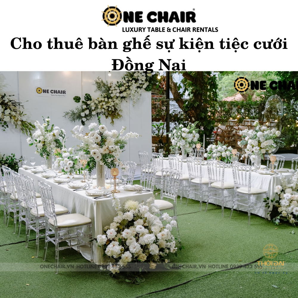Cho thuê bàn ghế sự kiện tiệc cưới Đồng Nai