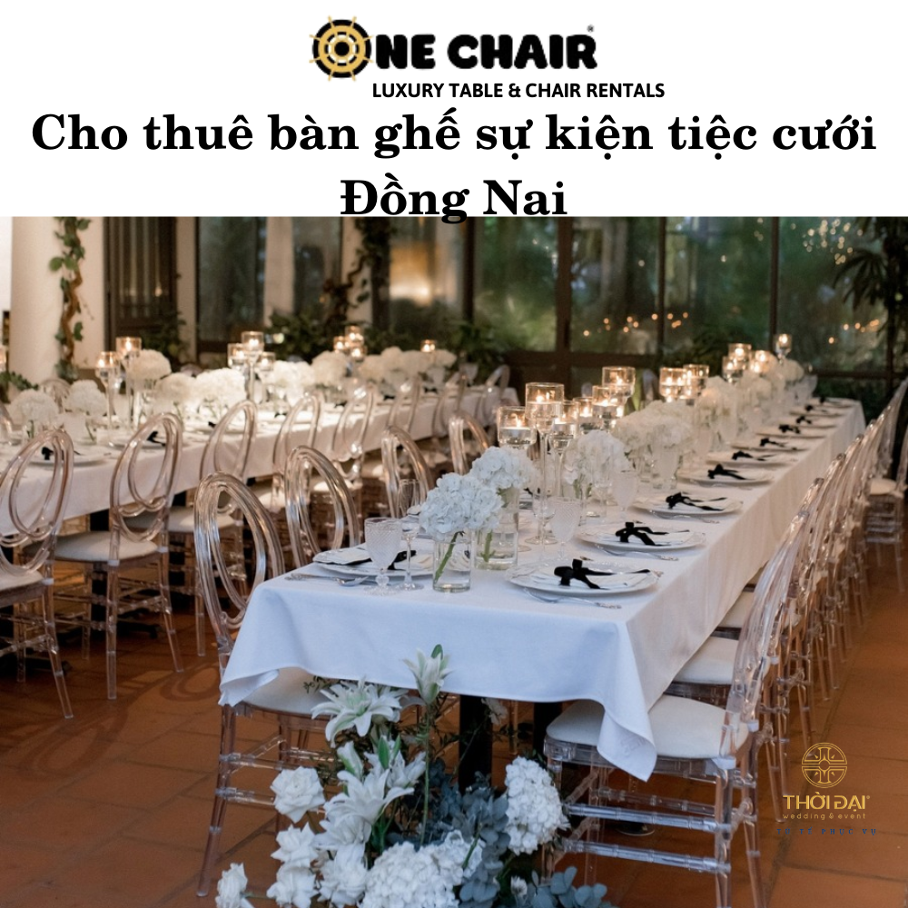 Cho thuê bàn ghế sự kiện tiệc cưới Đồng Nai