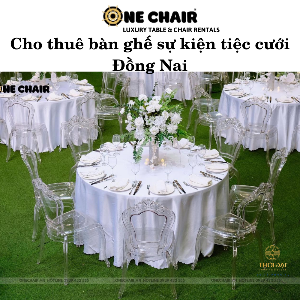 Cho thuê bàn ghế sự kiện tiệc cưới Đồng Nai