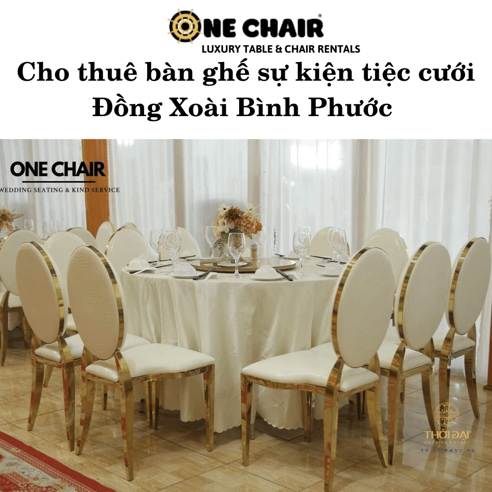 Cho thuê bàn ghế sự kiện tiệc cưới Đồng Xoài Bình Phước