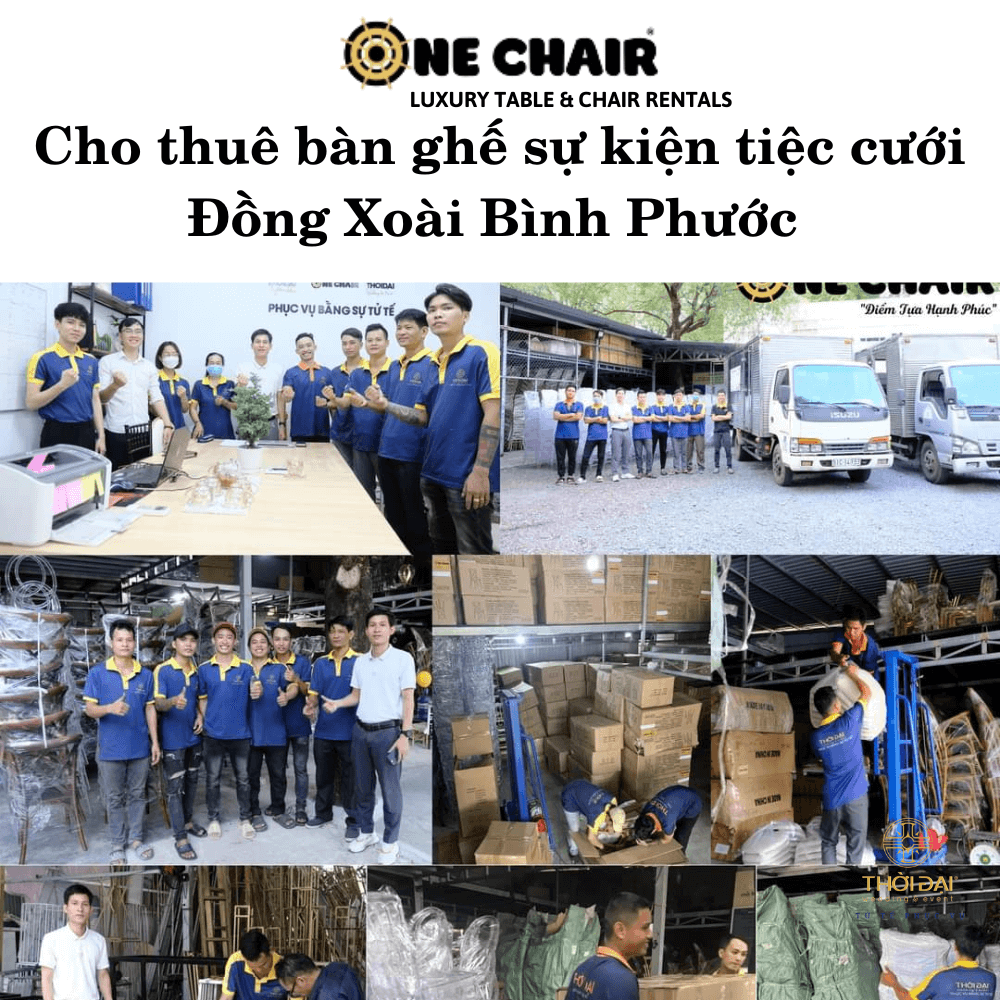 Cho thuê bàn ghế sự kiện tiệc cưới Đồng Xoài Bình Phước
