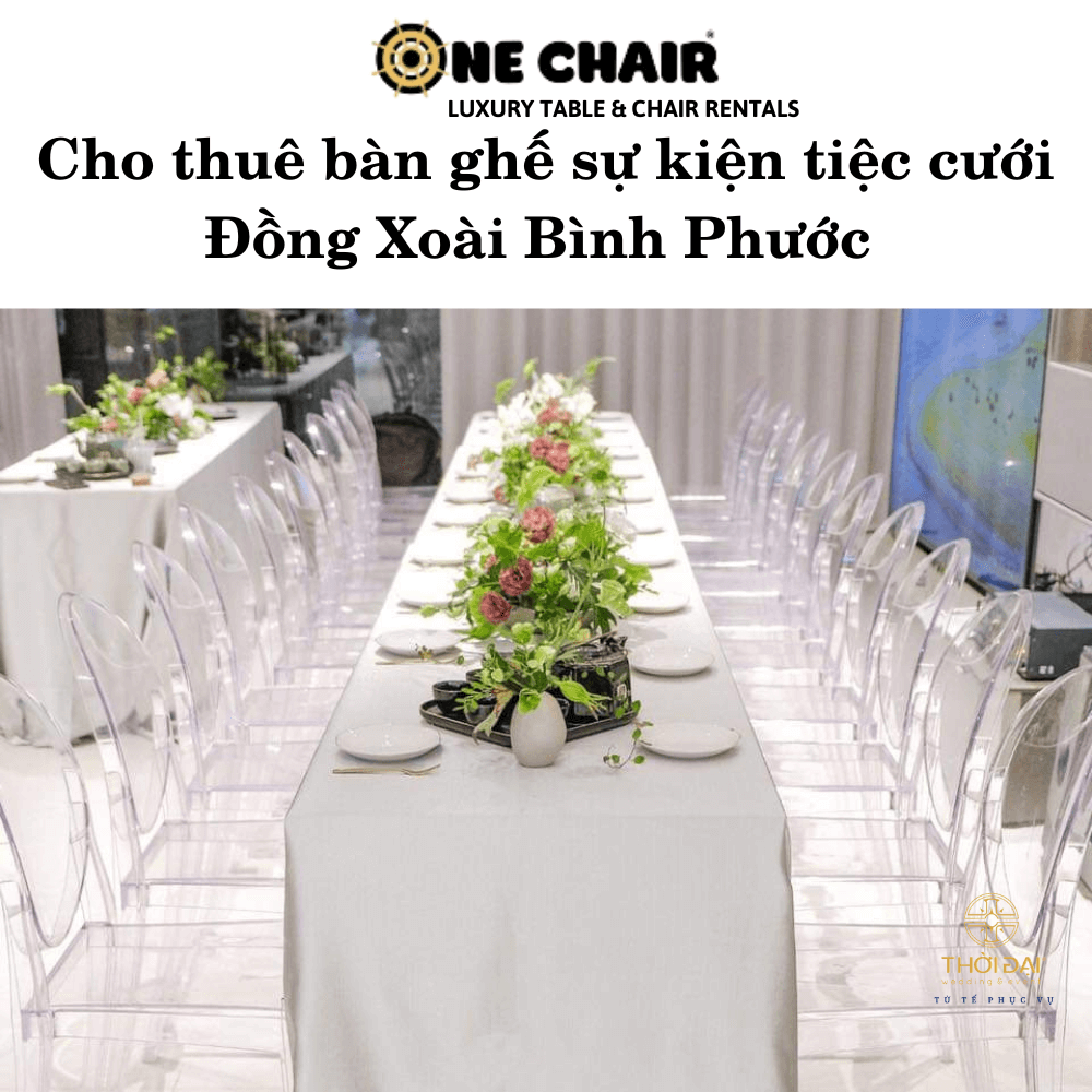 Cho thuê bàn ghế sự kiện tiệc cưới Đồng Xoài Bình Phước