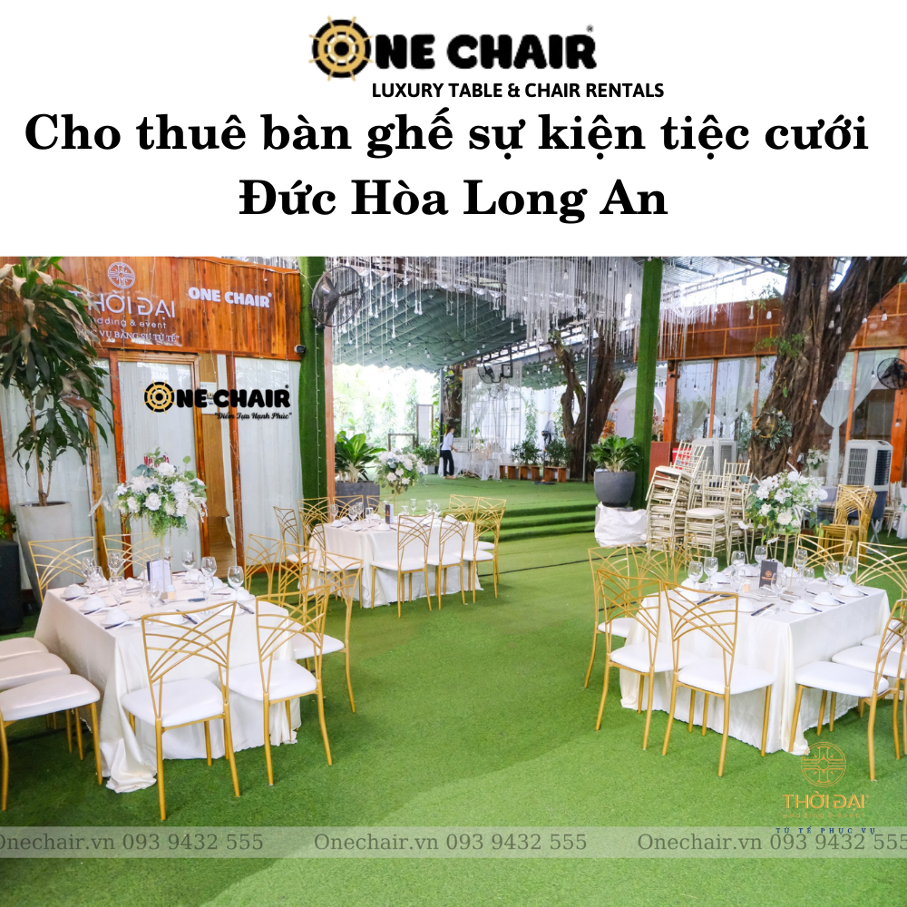 Cho thuê bàn ghế sự kiện tiệc cưới Đức Hòa Long An
