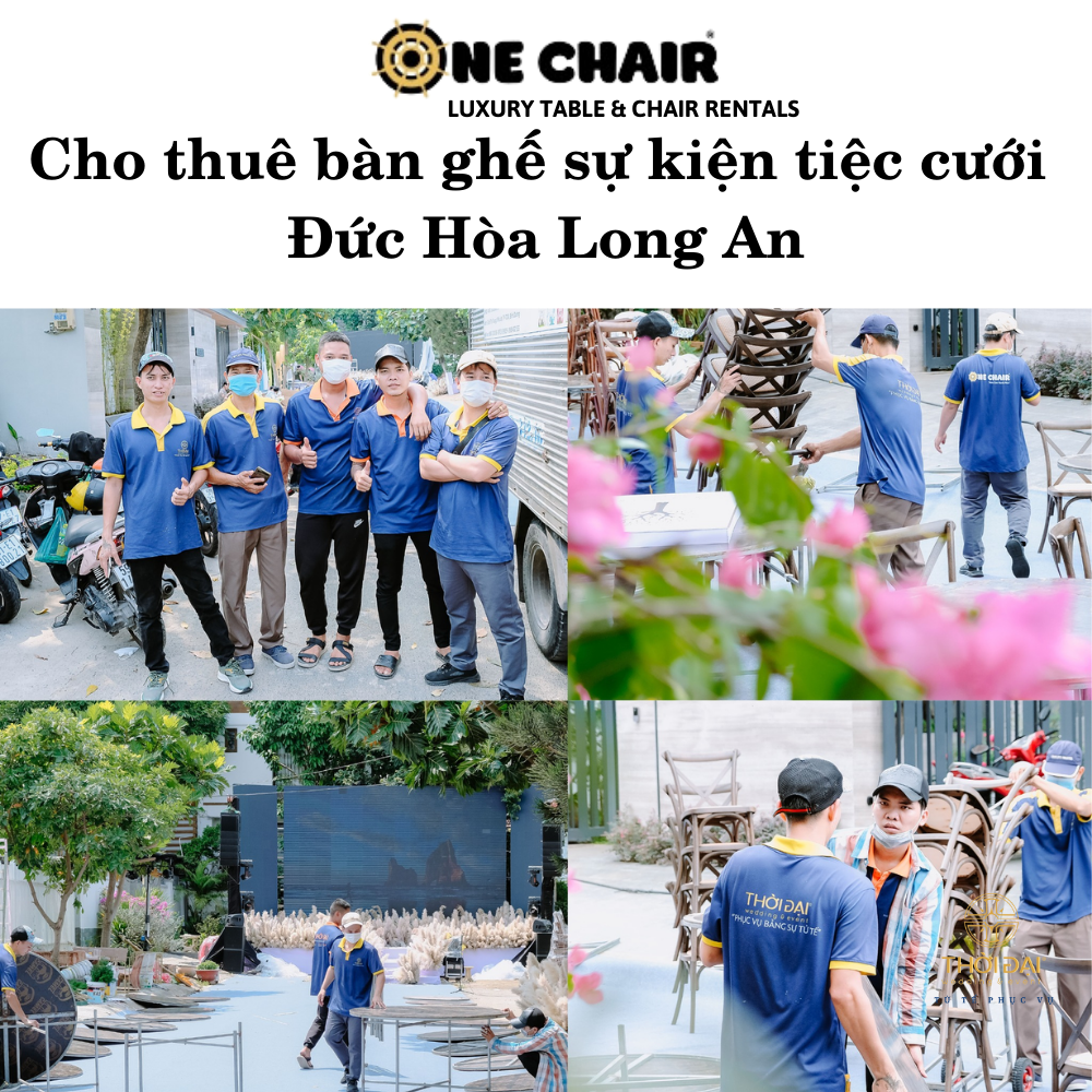 Cho thuê bàn ghế sự kiện tiệc cưới Đức Hòa Long An