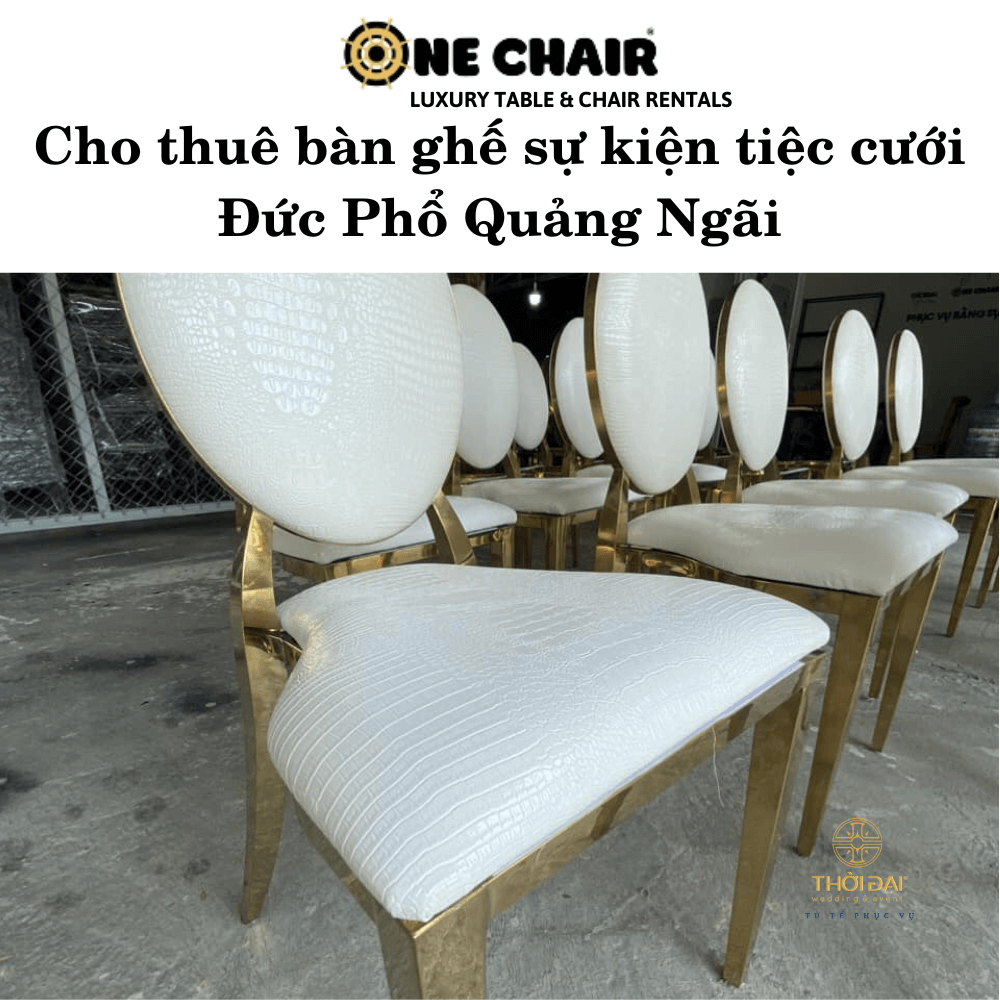 Cho thuê bàn ghế sự kiện tiệc cưới Đức Phổ Quảng Ngãi