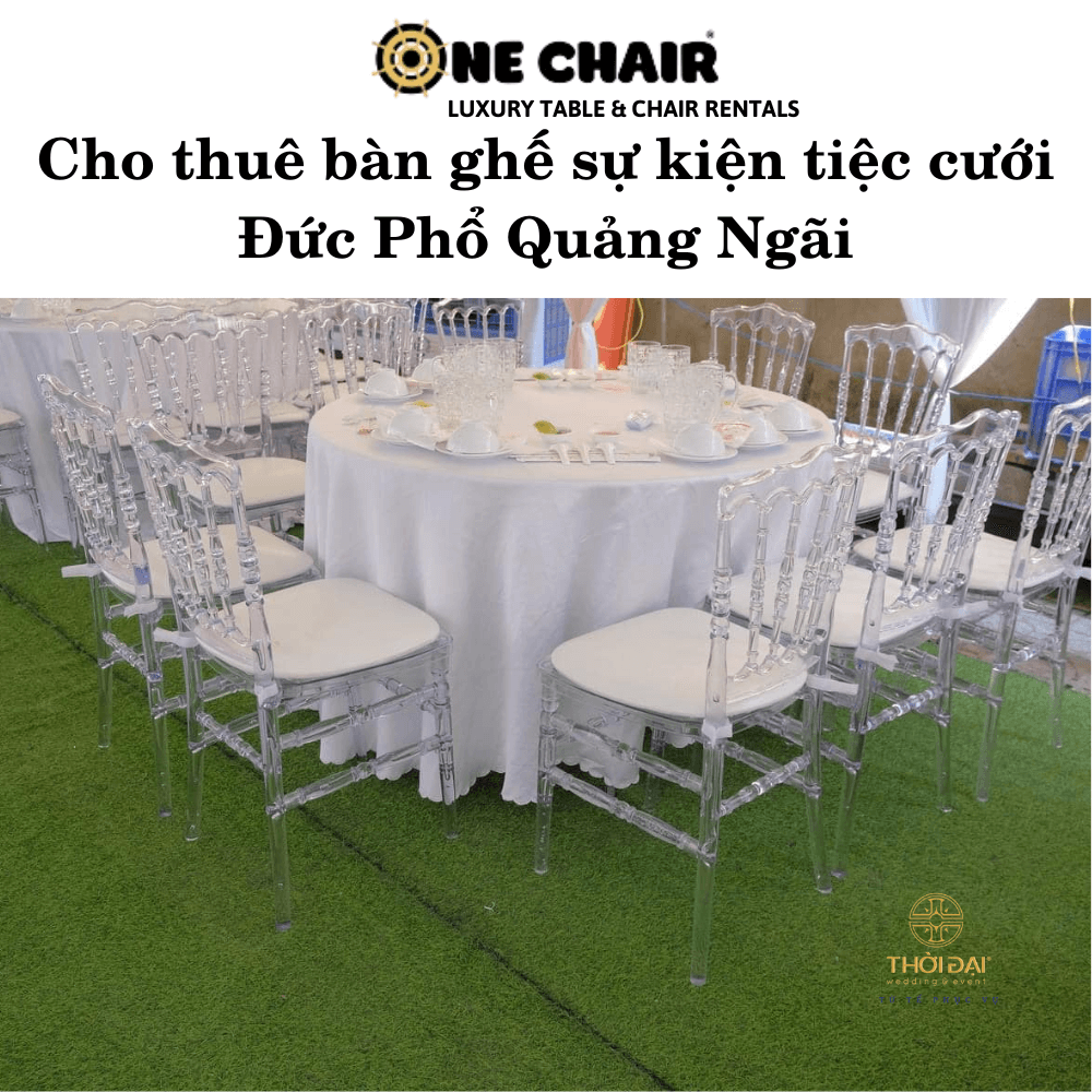 Cho thuê bàn ghế sự kiện tiệc cưới Đức Phổ Quảng Ngãi