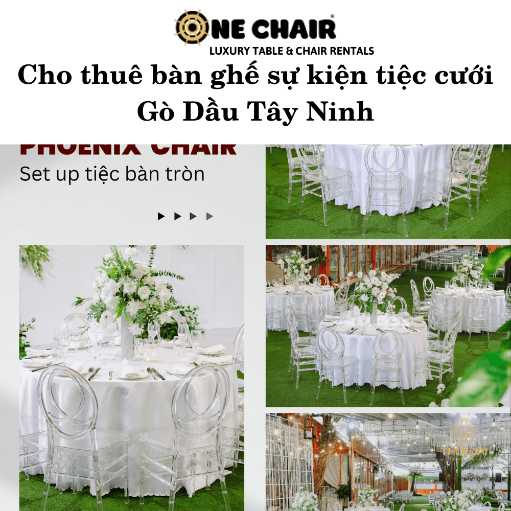 Cho thuê bàn ghế sự kiện tiệc cưới Gò Dầu Tây Ninh