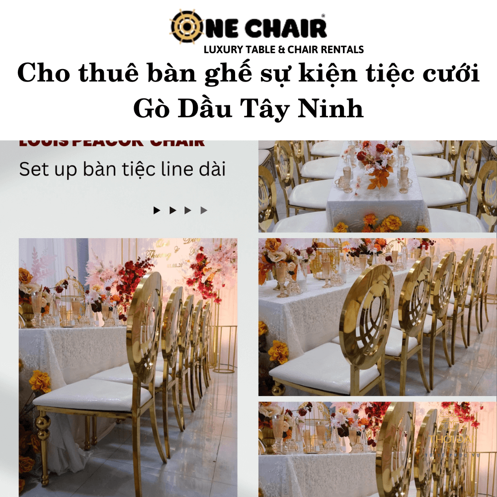 Cho thuê bàn ghế sự kiện tiệc cưới Gò Dầu Tây Ninh