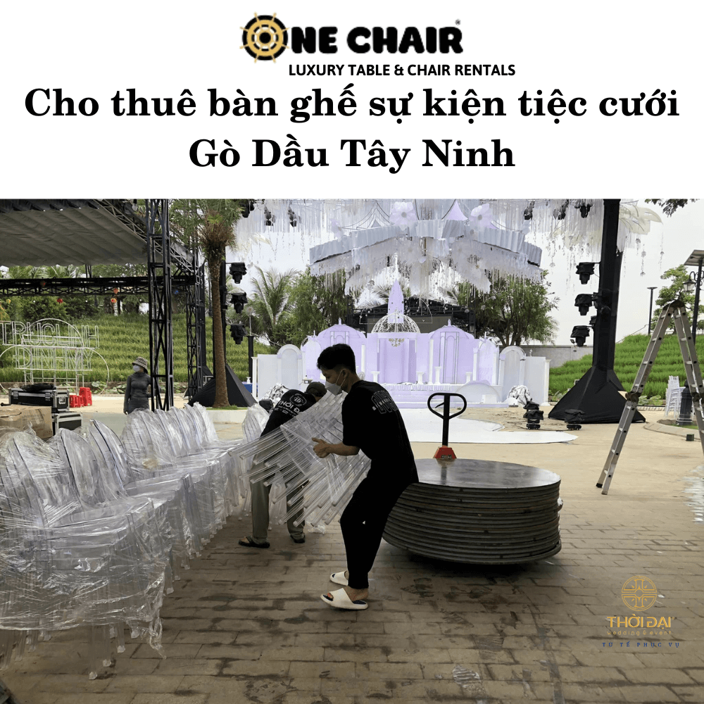 Cho thuê bàn ghế sự kiện tiệc cưới Gò Dầu Tây Ninh